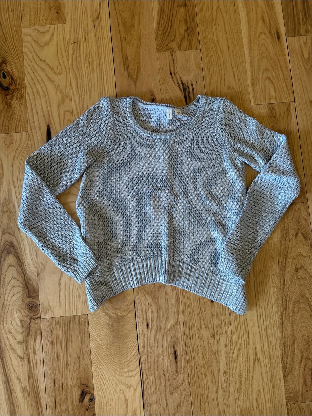 Anthro Women’s Silver Pullover Sweater